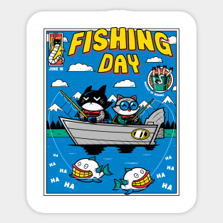 Fishing Day Sticker